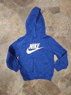 Nike Boys Royal Blue Sweatshirt with White Logo